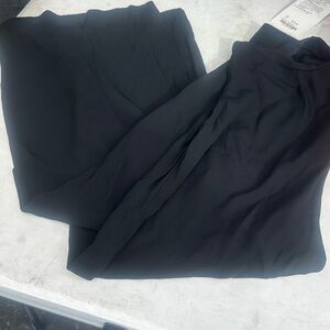 Reformation Black Wide-Leg Pants